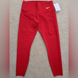NWT Nike Dri-Fit red leggings large